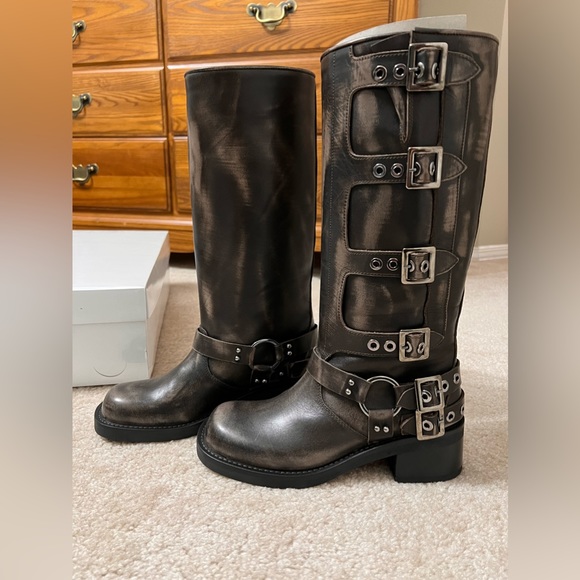 NEW - Browns Shoes B2 ‘Speedway’ moto boots - Size EU 36 - Picture 4 of 11